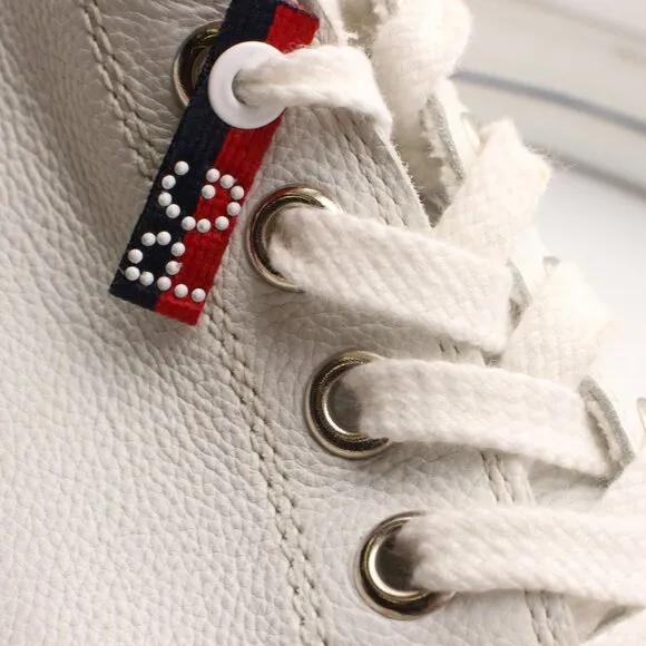 Paul Green Carly Women's UK Size 8 Low Top Sneaker  White leather Lace Up Shoes