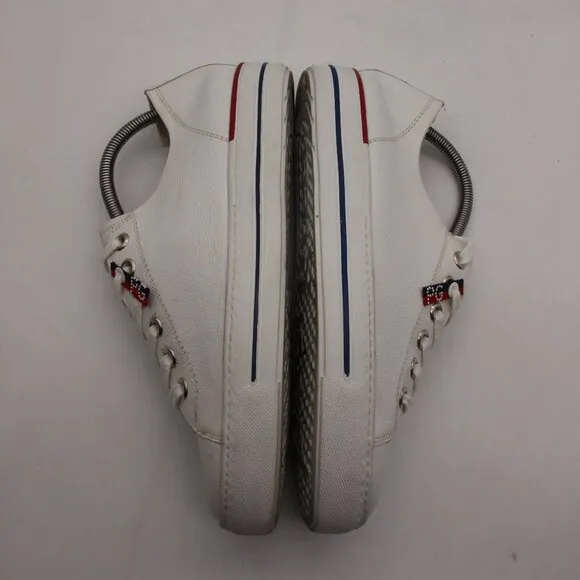 Paul Green Carly Women's UK Size 8 Low Top Sneaker  White leather Lace Up Shoes
