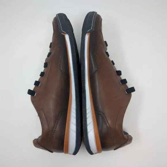 Pegada Brown Lather Tennis Shoes Mens Size 8