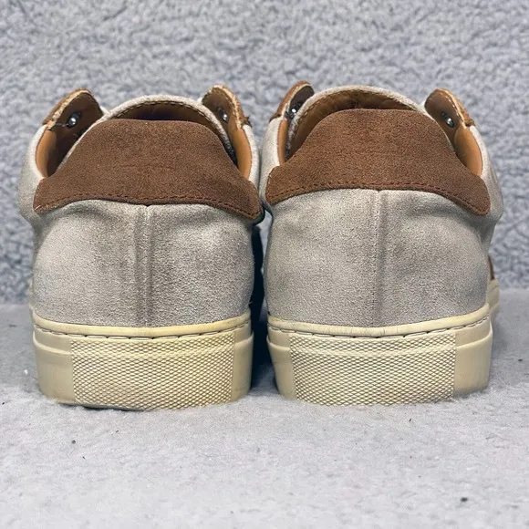 Peter Millar Skyline Mens Size 8.5 Low Top Sneakers Shoes Tan Brown Suede