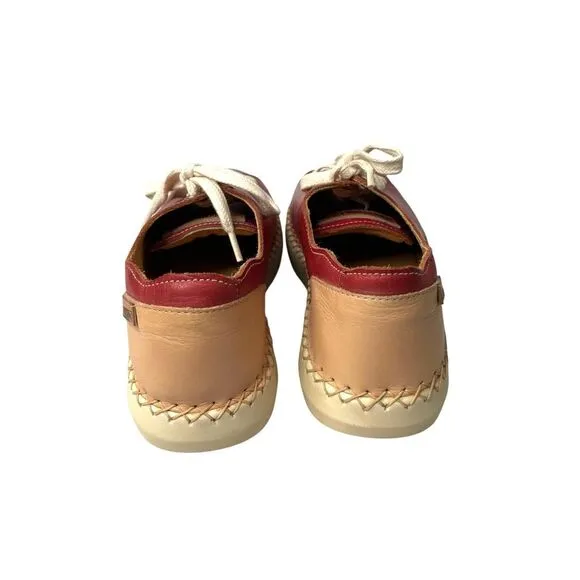 Pikolinos Mesina red leather sneakers comfort shoes Size 39
