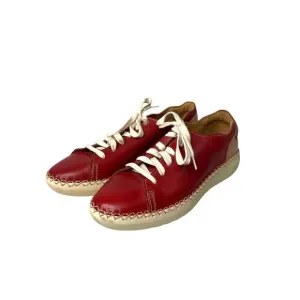 Pikolinos Mesina red leather sneakers comfort shoes Size 39