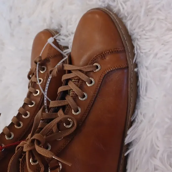 Pikolinos Womens LAGOS high-top leather upper sneaker 42 EU / 11 US in Brown NEW