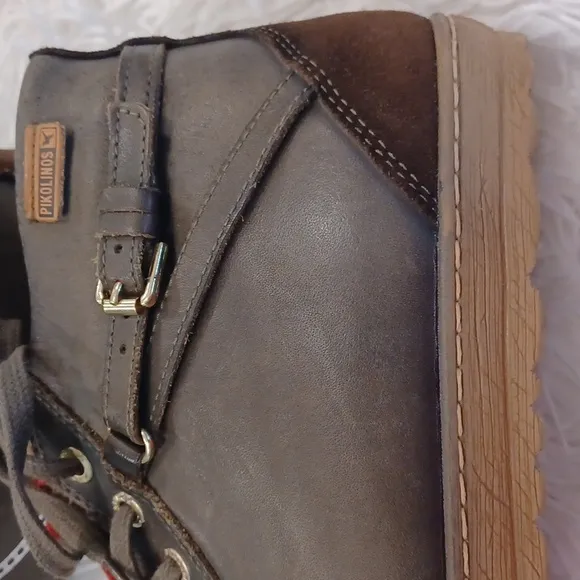 Pikolinos Womens LAGOS high-top sneaker 42 EU / 11 US in Olive Green &amp; Brown