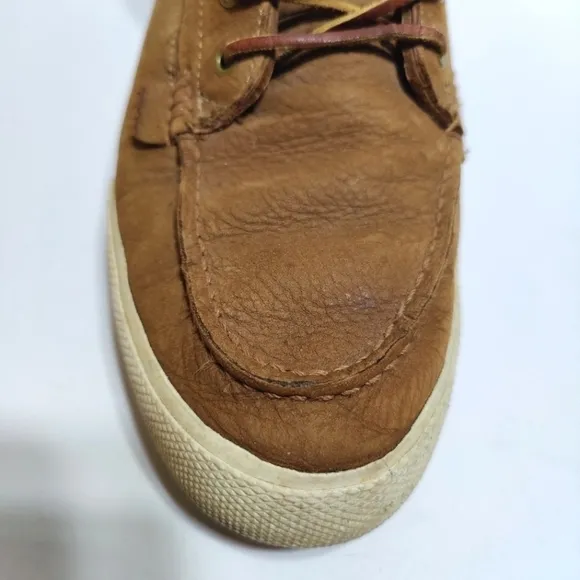 Polo Ralph Lauren Tavis Brown High Top Nubuck Leather Shoes Size 10.5D
