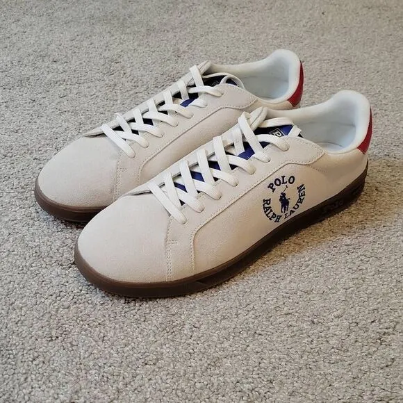 Polo Ralph Lauren Hrt Crt Cl-Sneakers-Low Top Lace Shoes Size 15