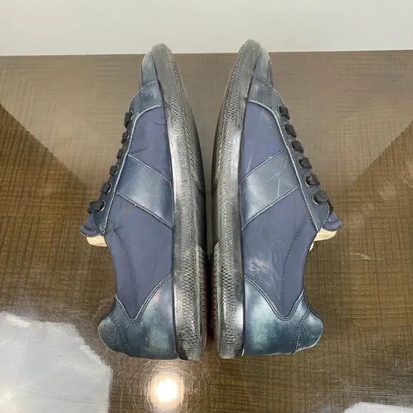 Prada Leather and Nylon Low Top Sneakers Shoes Men's 8