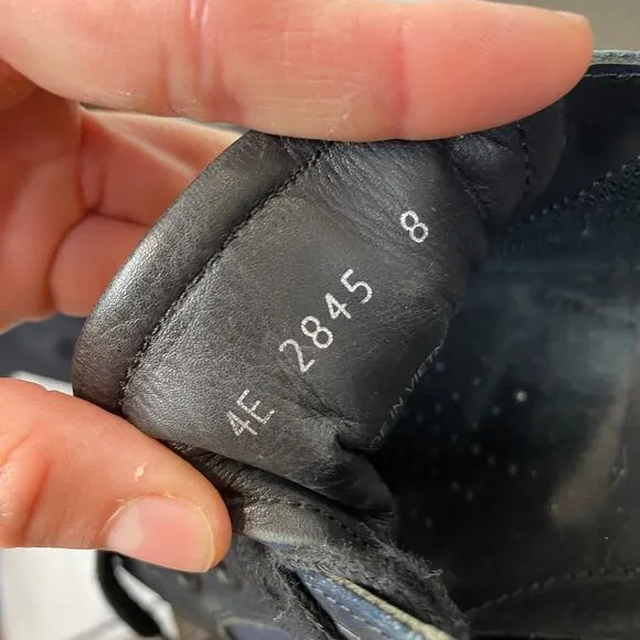 Prada Leather and Nylon Low Top Sneakers Shoes Men's 8
