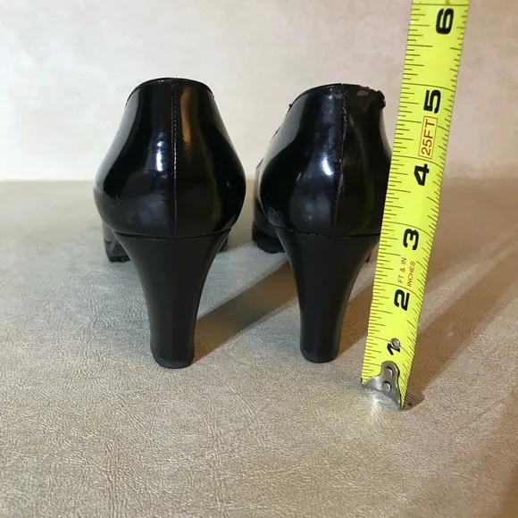 Prada Milano Vero Cuoio black pump heel Shoes size 37.5