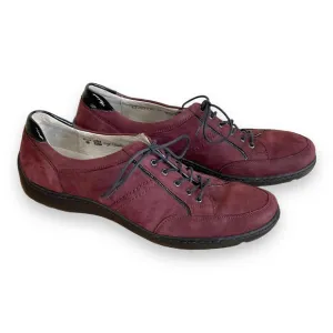 Pro Aktiv by Waldläufer Jasmine Henni Oxford Aubergine Nubuck Women's Size 8.5