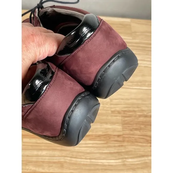 Pro Aktiv by Waldläufer Jasmine Henni Oxford Aubergine Nubuck Women's Size 8.5