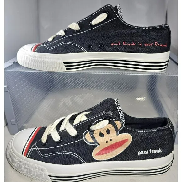 Pro-Keds Julius Zoom Paul Frank Unisex Men's Blk/R/Wh Low Top Shoe Size M7/W 8.5