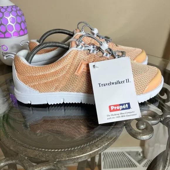 Propet, Travel Walker II Womens Size‎ 9 M Shoes Walking Orange Lightweight New!