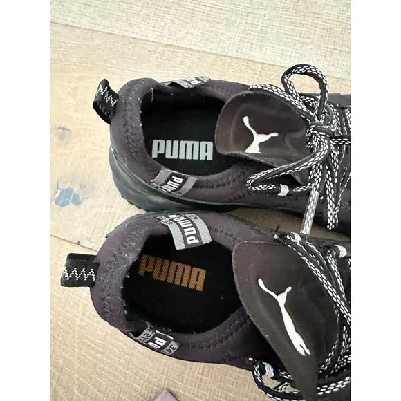 Puma Black Athletic Trail Running Shoes Size 9 US With Rugged Outsoles &amp; Lace-Up