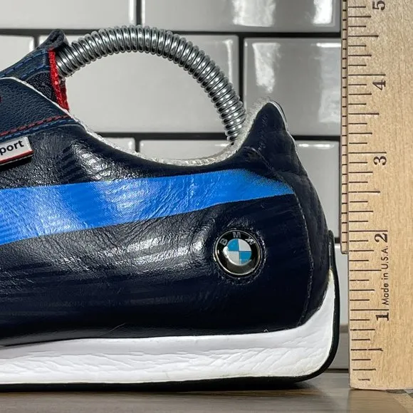 Puma BMW evoSPEED Mens Size 8 Shoes Blue Low Top Motorsport Driving Sneakers