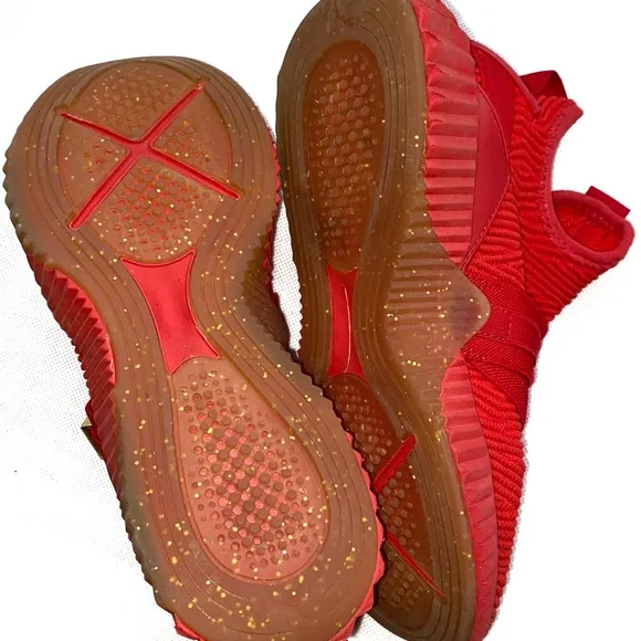 Puma Defy Red / Gold / Gum Sole Mid Athletic Shoes