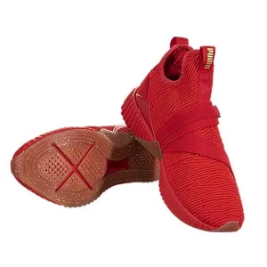 Puma Defy Red / Gold / Gum Sole Mid Athletic Shoes