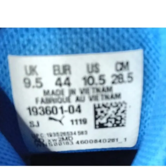 Puma Legacy Low Men's Basketball Shoes Size 10.5  Blue~Black~White 193601-04