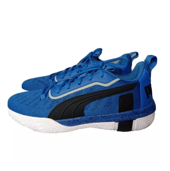 Puma Legacy Low Men's Basketball Shoes Size 10.5  Blue~Black~White 193601-04