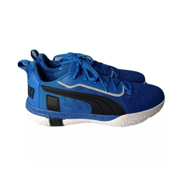 Puma Legacy Low Men's Basketball Shoes Size 10.5  Blue~Black~White 193601-04