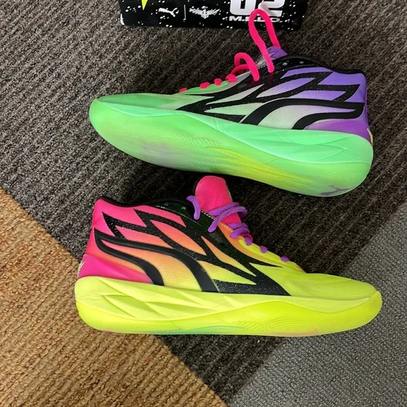 Puma MB.02 Rick &amp; Morty LaMello Ball Basketball Shoes/Sneakers. Men’s 8.5.
