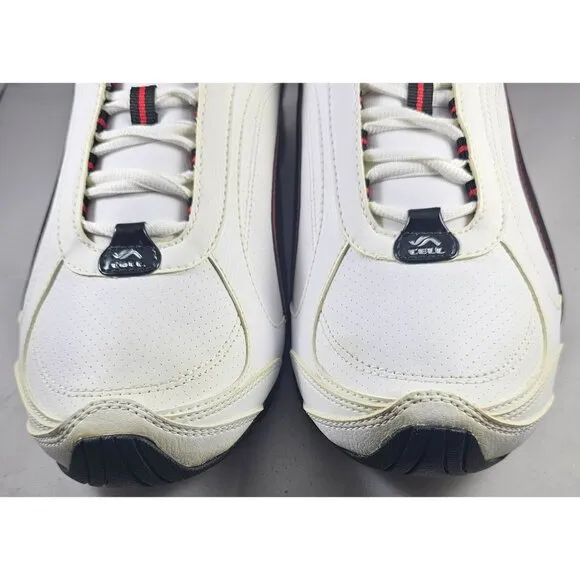Puma Mens White &amp; Red Athletic Shoes Size 10,5