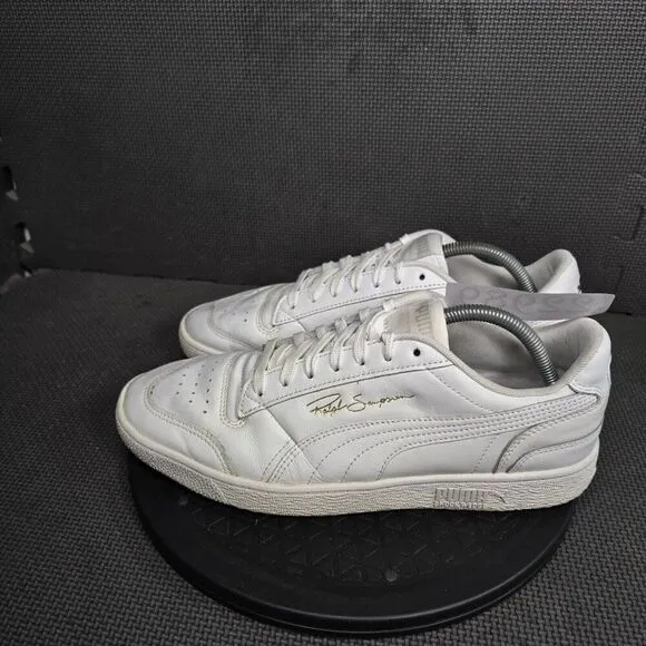 Puma Ralph Sampson Shoes Mens Sz 10.5 White Low Top Athletic Trainers Sneakers