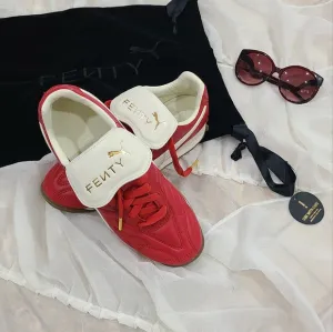 Puma Red and White Athletic Shoes Leather NWOB
