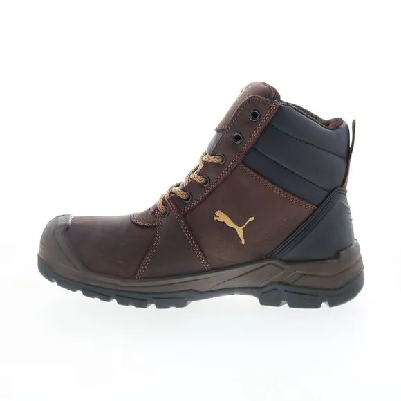 Puma Safety Mens Tornado Soft Toe CTX Mid Waterproof EH SR Brown Boots (NWT)