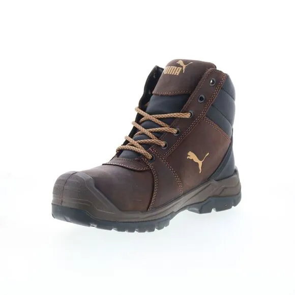 Puma Safety Mens Tornado Soft Toe CTX Mid Waterproof EH SR Brown Boots (NWT)