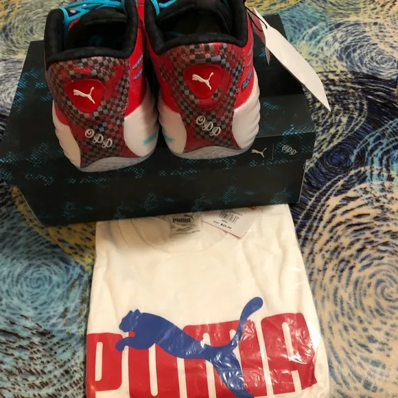 PUMA SCOOT HENDERSON ALL PRO NITRO BASKETBALL SHOES, PUMA COTTON T SHIRT
