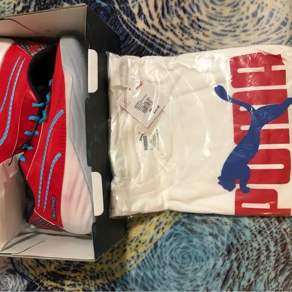 PUMA SCOOT HENDERSON ALL PRO NITRO BASKETBALL SHOES, PUMA COTTON T SHIRT