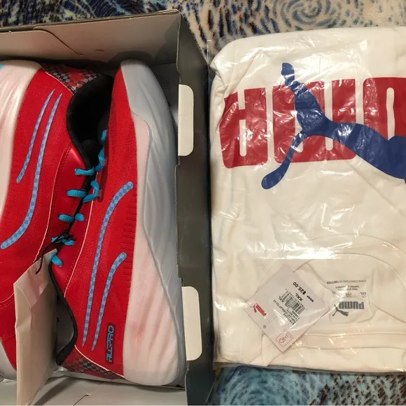PUMA SCOOT HENDERSON ALL PRO NITRO BASKETBALL SHOES, PUMA COTTON T SHIRT