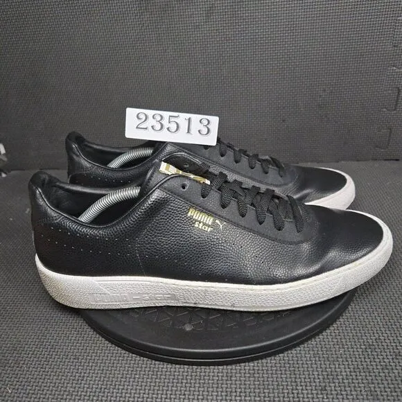 Puma Star L Core Shoes Mens Sz 12 Black White  Low Top Athletic  Sneakers