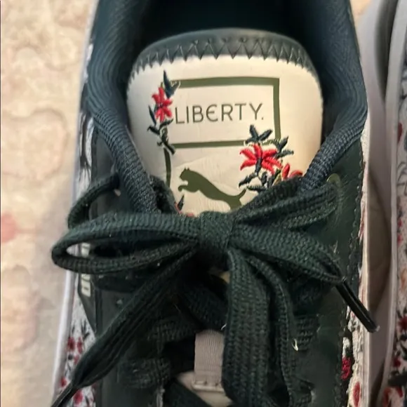 Puma x Liberty Green and White Floral Sneakers