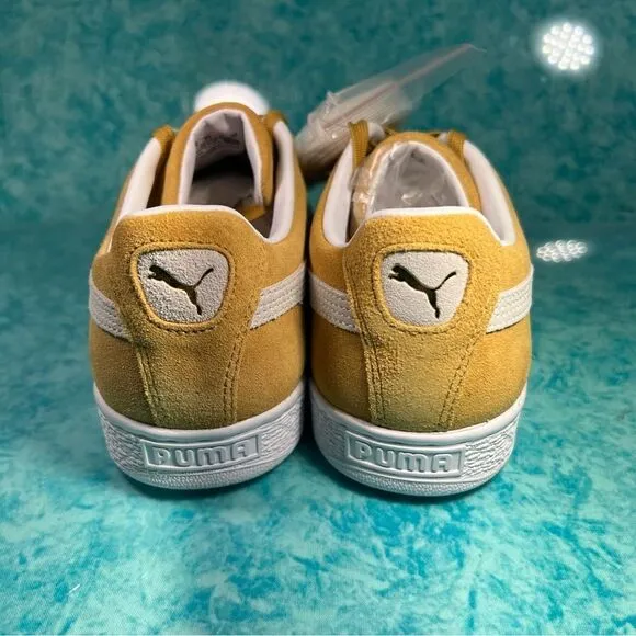 Puma Suede Classic Low Top Yellow Men’s Retro Shoes Sneakers