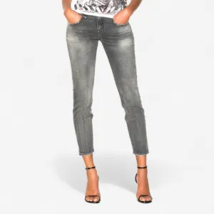 R13 Boy Skinny Union Gray Italy Jeans Ankle Crop Luxury Denim Distressed  Fading