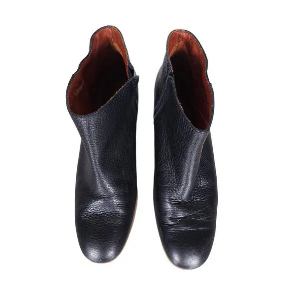 Rachel Comey Womens Mars Booties 6 Black Pebbled Leather Ankle Boots Shoes