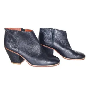 Rachel Comey Womens Mars Booties 6 Black Pebbled Leather Ankle Boots Shoes