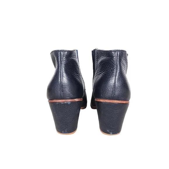 Rachel Comey Womens Mars Booties 6 Black Pebbled Leather Ankle Boots Shoes