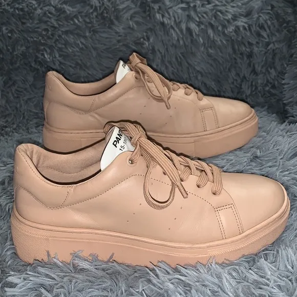 RARE Arezzo x Pantone Collab Ltd 15-1317 Biscuit Sneakers Women's Size 8.5
