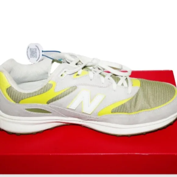 RARE Authenticated Malbon x New Balance Heritage Spiked Golf Shoes, 12 M, Iguana