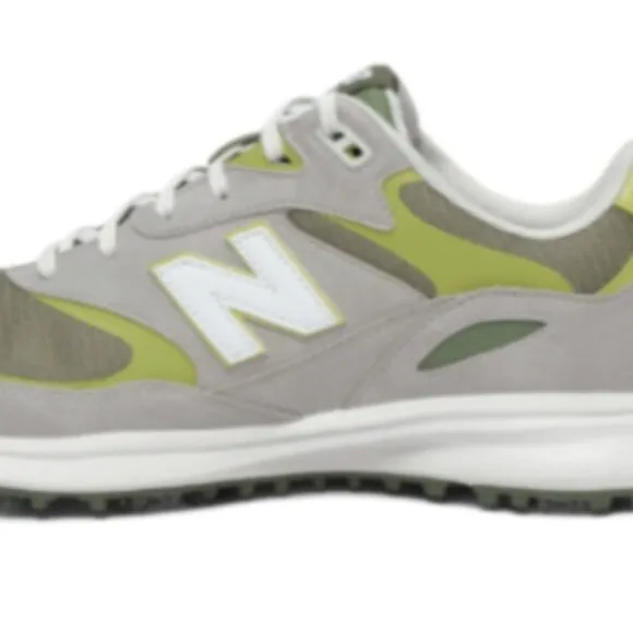 RARE Authenticated Malbon x New Balance Heritage Spiked Golf Shoes, 12 M, Iguana