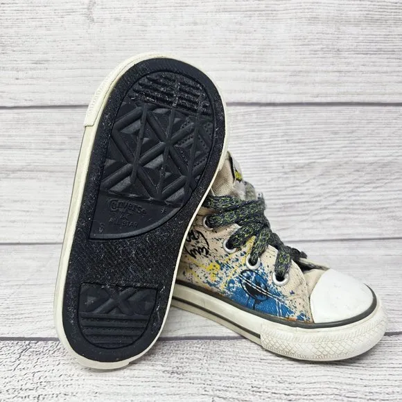 RARE Converse All-Star DC Comic BATMAN Hi Shoes Toddler Size 6
