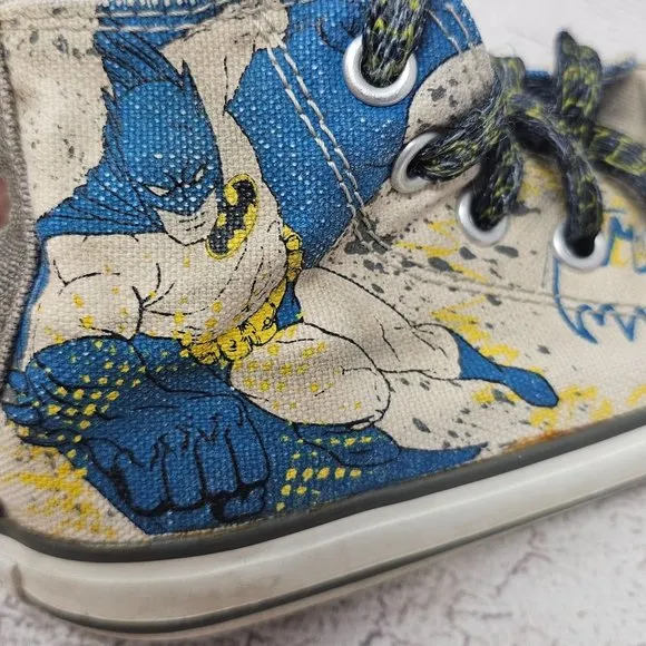 RARE Converse All-Star DC Comic BATMAN Hi Shoes Toddler Size 6