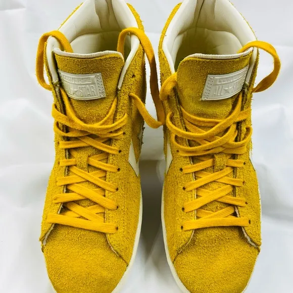 RARE Converse PRO Leather PL 76 Mustard Yellow Sz 10.5 mens or W12 canary Bird