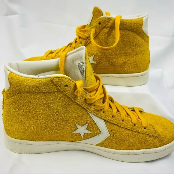 RARE Converse PRO Leather PL 76 Mustard Yellow Sz 10.5 mens or W12 canary Bird