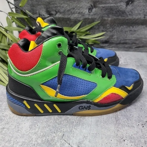 RARE Greedy Genius GN$ | Colorblock High Top Sneakers