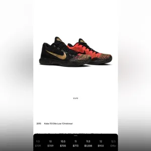 RARE Kobe 10 Elite Low Christmas Shoes