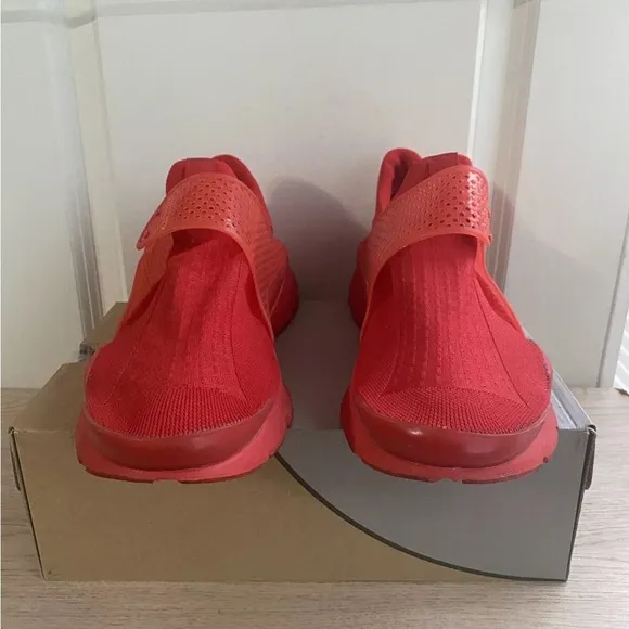 RARE 🔥MEN'S NIKE SOCK DART SNEAKERS SHOES “Triple Red”- SZ 13 GUC